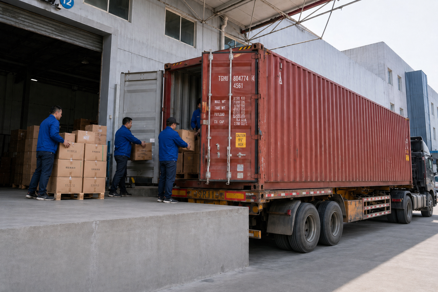 Container loading support